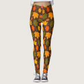 Leggings Feuilles d'érable (Devant)