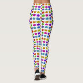 Leggings Feuilles d'érable colorés (Dos)