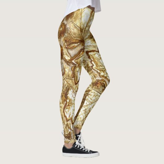 LEGGINGS FEUILLES D'OR (Droite)