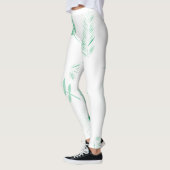 Leggings Feuilles doux de palmier vert (Gauche)