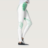 Leggings Feuilles doux de palmier vert (Droite)