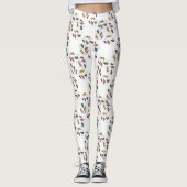 Leggings Feuilles fantaisistes (Devant)