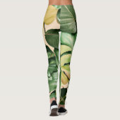 Leggings Feuilles florales/hawaïennes/tropicales (Dos)