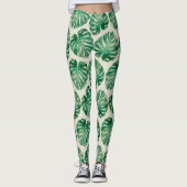 Leggings Feuilles Monstera (Devant)