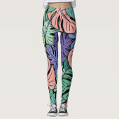 Leggings Feuilles Monstera #8 (Devant)