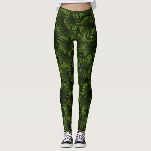 Leggings Feuilles Palm (Devant)