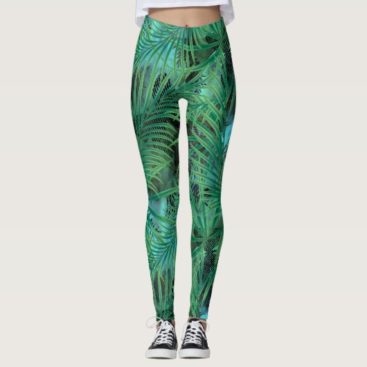 Leggings Feuilles Palm (Devant)