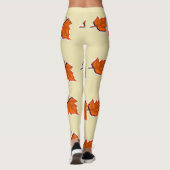 Leggings feuilles secs Brown (Dos)