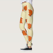 Leggings feuilles secs Brown (Gauche)