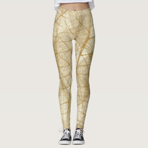 Leggings Feuilles Sheer Lace