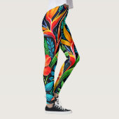 Leggings Feuilles Tropicales Fleurir Art (Droite)