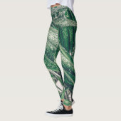 Leggings Feuilles tropicaux avec Raindrops (Gauche)