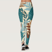 Leggings Feuilles tropicaux - Motif magnifique (Dos)