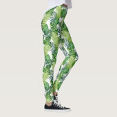 Leggings Feuilles tropicaux verts (Droite)