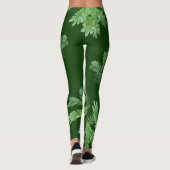 Leggings Feuilles vert clair (Dos)