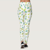 Leggings Feuilles (Vertes) (Dos)