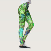 Leggings Feuilles Vertes Bleues Nature (Droite)