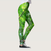 Leggings Feuilles verts, Branches et Ciel bleu (Droite)