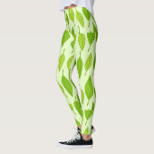 Leggings Feuilles verts d'automne (Gauche)