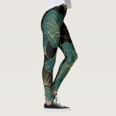 Leggings Feuilles verts or (Droite)