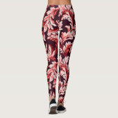 Leggings Feuilles vintages Spiral Baroque, Texturé. (Dos)
