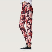Leggings Feuilles vintages Spiral Baroque, Texturé. (Gauche)