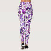 Leggings Feuilles violettes (Dos)