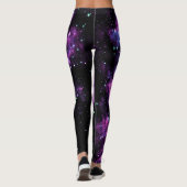 Leggings Feux d'artifice célestes Purple Sparkle (Dos)