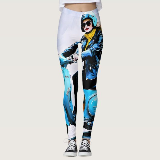 Leggings "Fiamma" "Corsa Elegante" - Élégante balade (Devant)