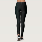 Leggings Fibre de carbone noir turquoise (Dos)