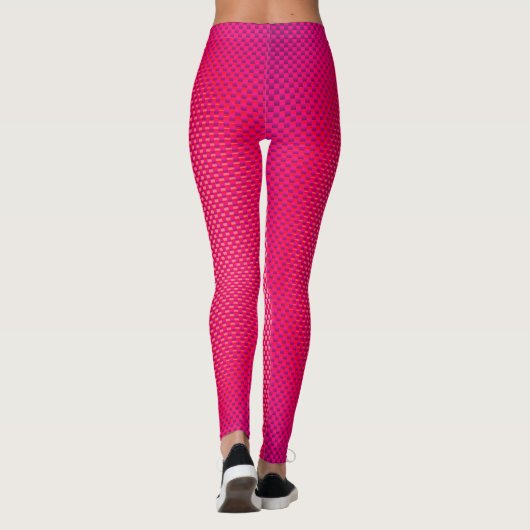 Leggings Fibre de carbone rose (Dos)