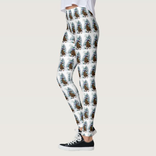 Leggings Field Spaniel Christmas (Gauche)