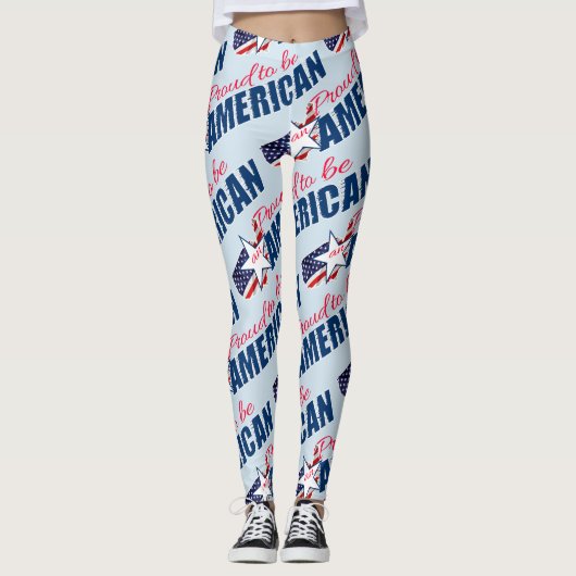 Leggings Fier d'être un Américain (Devant)