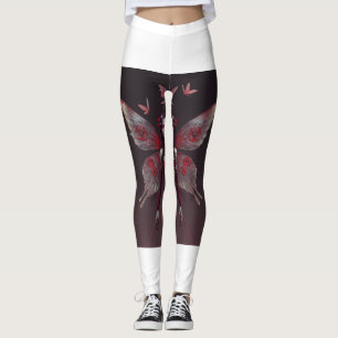 Leggings Fierce Cyberpunk Jambes de fées rouges 🤖 🧚 ♀️