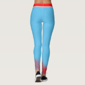 Leggings Fière MMOM canadienne avec feuille d'érable rouge (Dos)