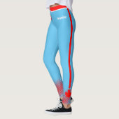 Leggings Fière MMOM canadienne avec feuille d'érable rouge (Gauche)