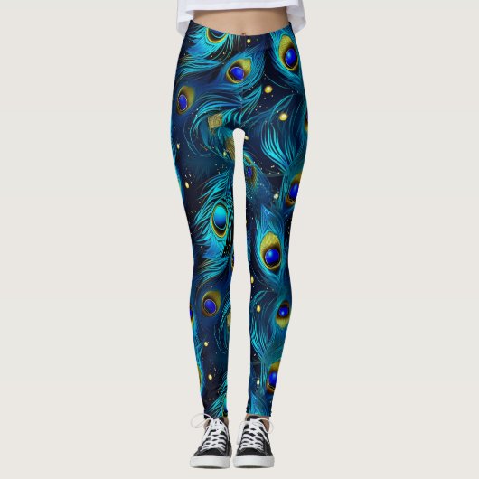Leggings Fierté de paon (Devant)