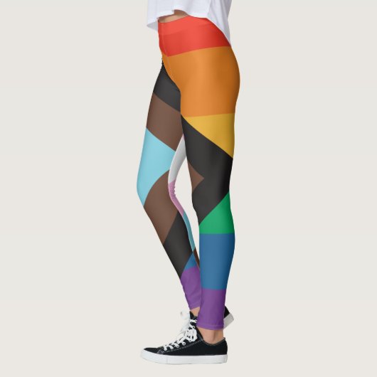 Leggings Fierté gay lgbt drapeau arc-en-ciel (Gauche)