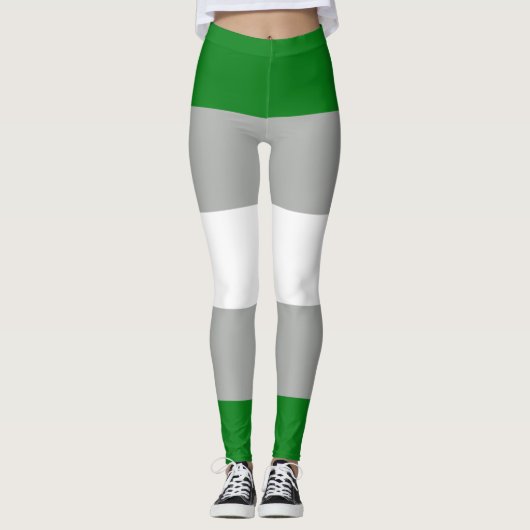 Leggings Fierté grise romantique (Devant)