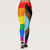 Leggings FIERTÉ LGBT (Progress Pride) (Dos)