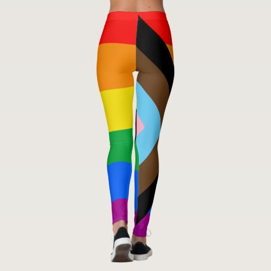 Leggings FIERTÉ LGBT (Progress Pride) (Dos)