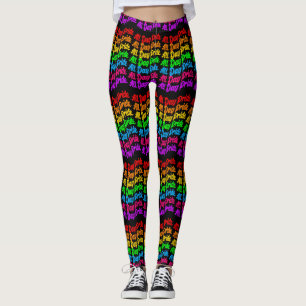 Leggings Fierté toute la journée Couleurs arc-en-ciel LGBTQ