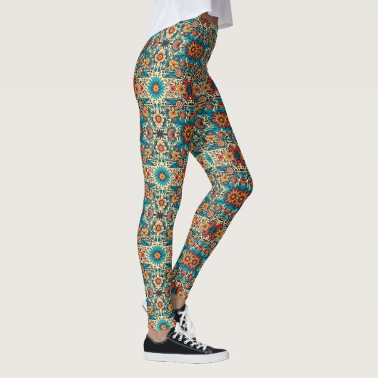 Leggings Fiesta Blooms, personnalisable (Droite)