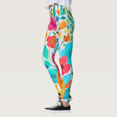 Leggings Fiesta florale vibrante (Gauche)