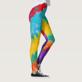 Leggings Fiesta Peinture Couleur Splash Couleurs Splashes (Droite)