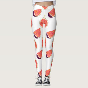 Leggings Fig mauve : motif coloré