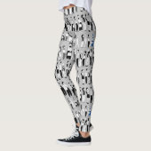 Leggings File d'attente, plus de LGrey BG en file d'attente (Gauche)