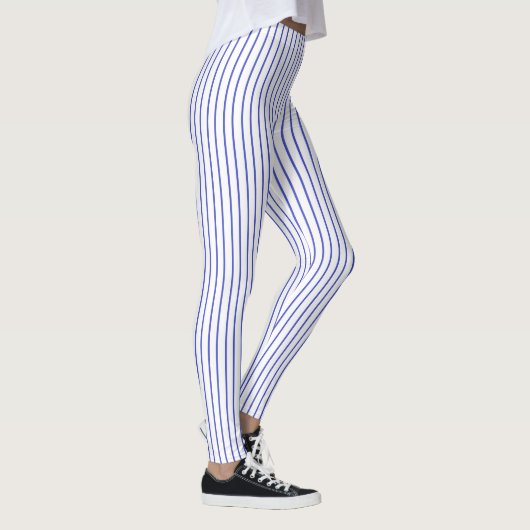Leggings Filet bleu et blanc (Droite)