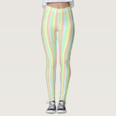 Leggings Filet de pastel d'arc-en-ciel (Devant)