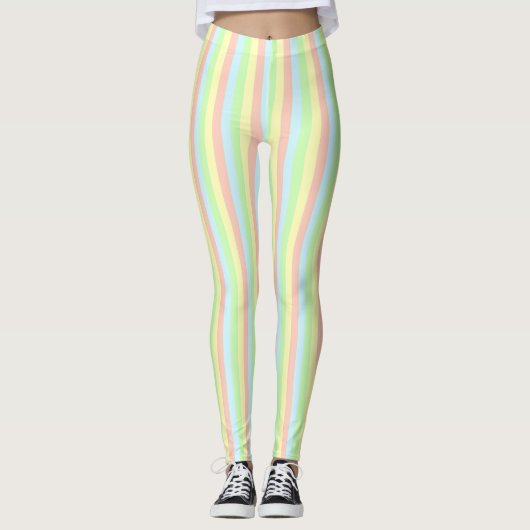 Leggings Filet de pastel d'arc-en-ciel (Devant)